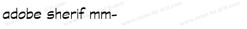 adobe sherif mm字体转换